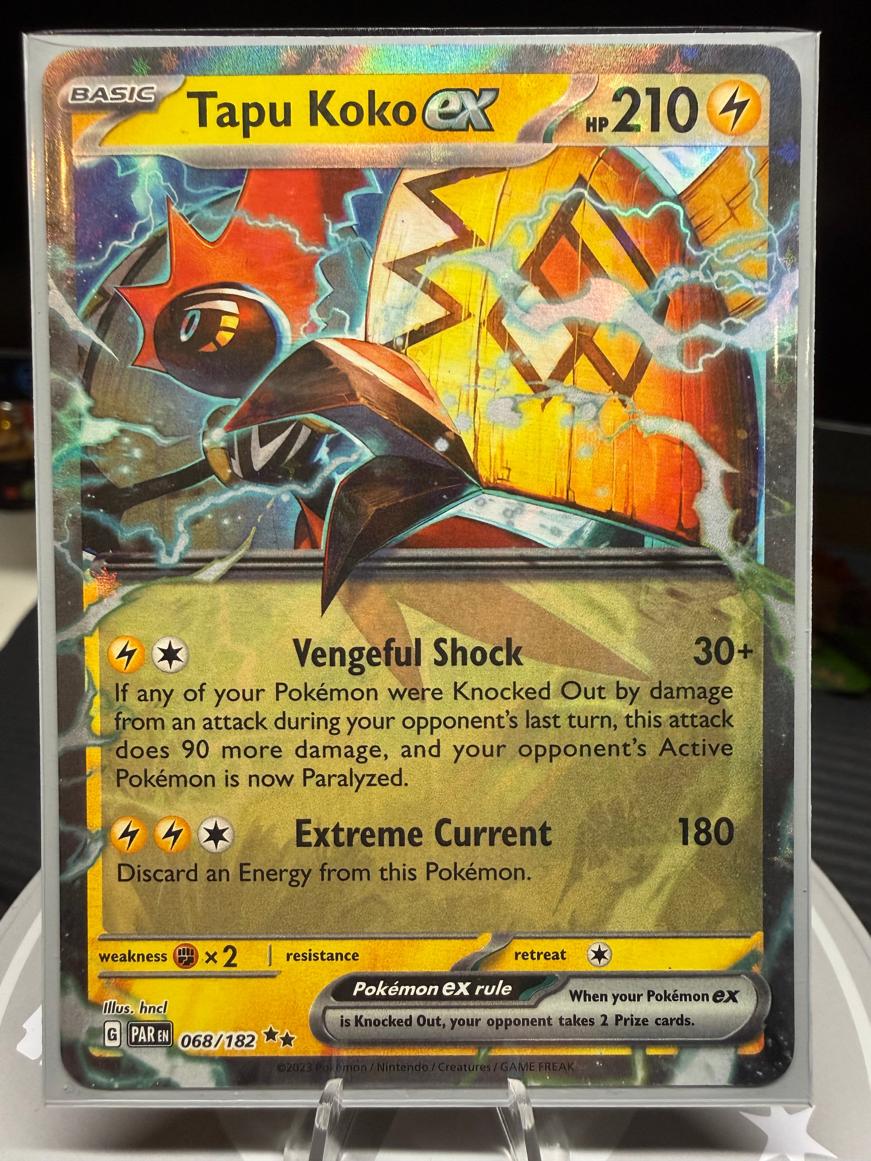 Tapu Koko ex - 068/182 - Ultra Rare - Paradox Rift