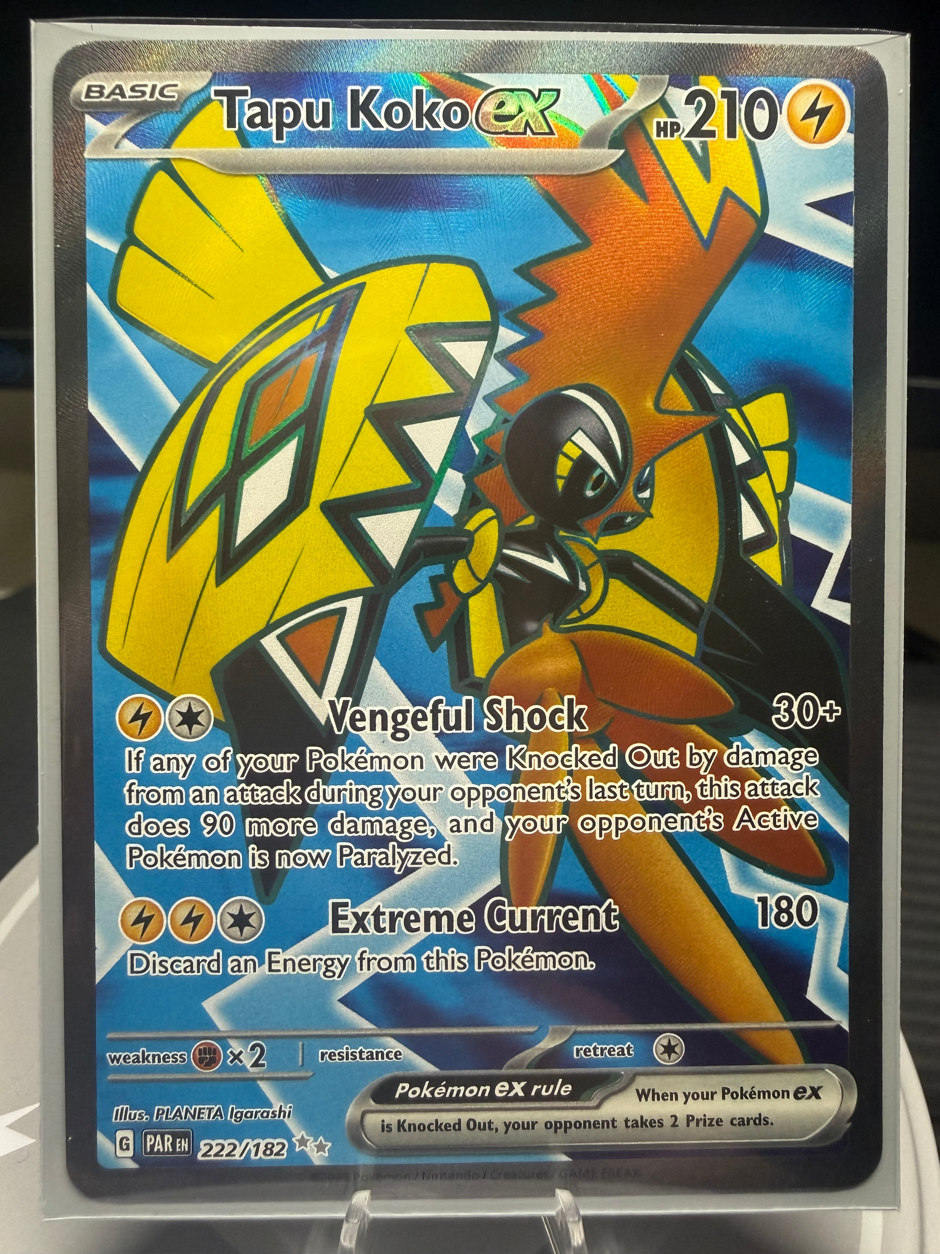 Tapu Koko ex - 222/182 - Ultra Rare - Paradox Rift