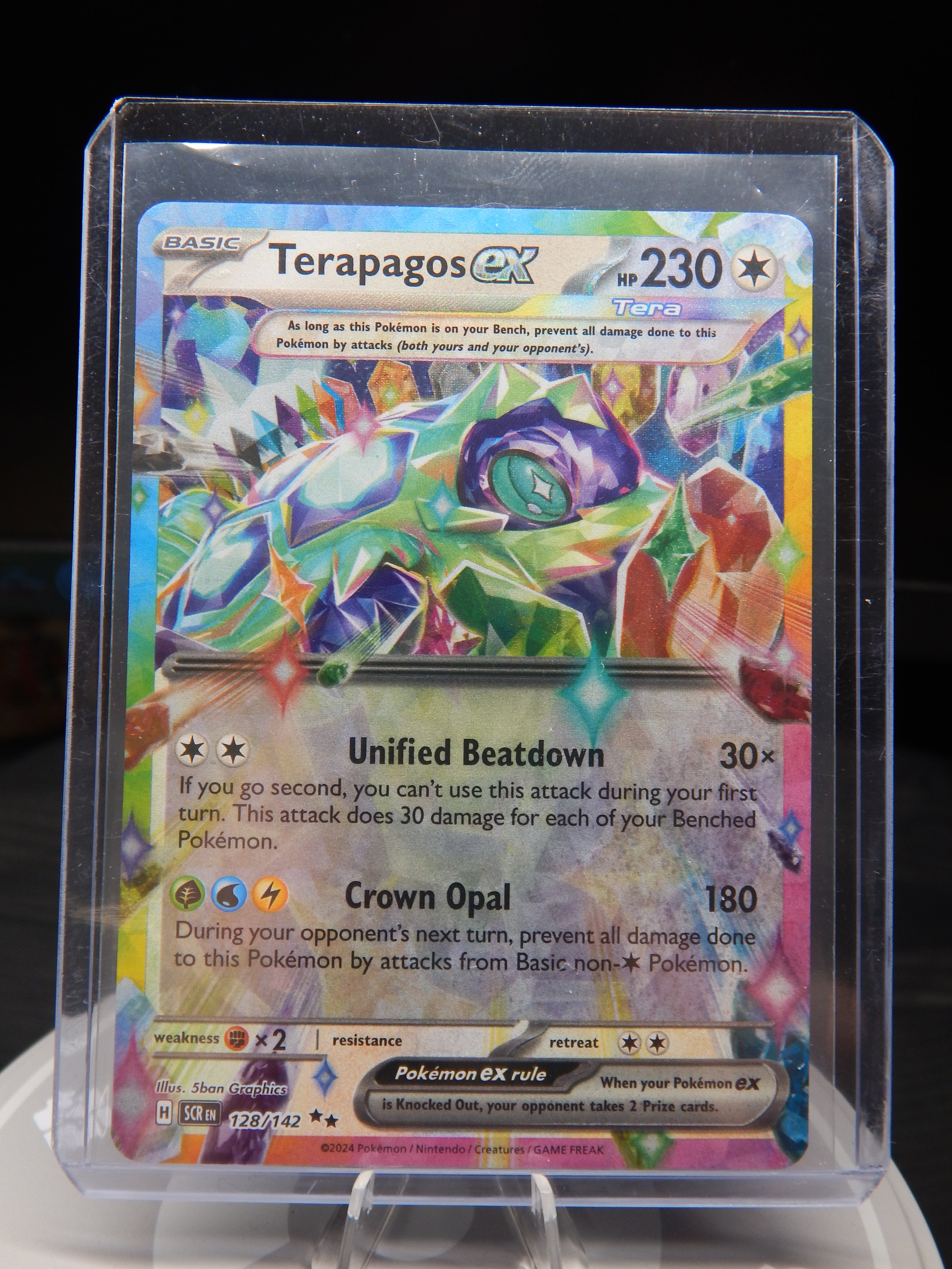 Terapagos ex 128/142 Double Rare Stellar Crown Pokemon
