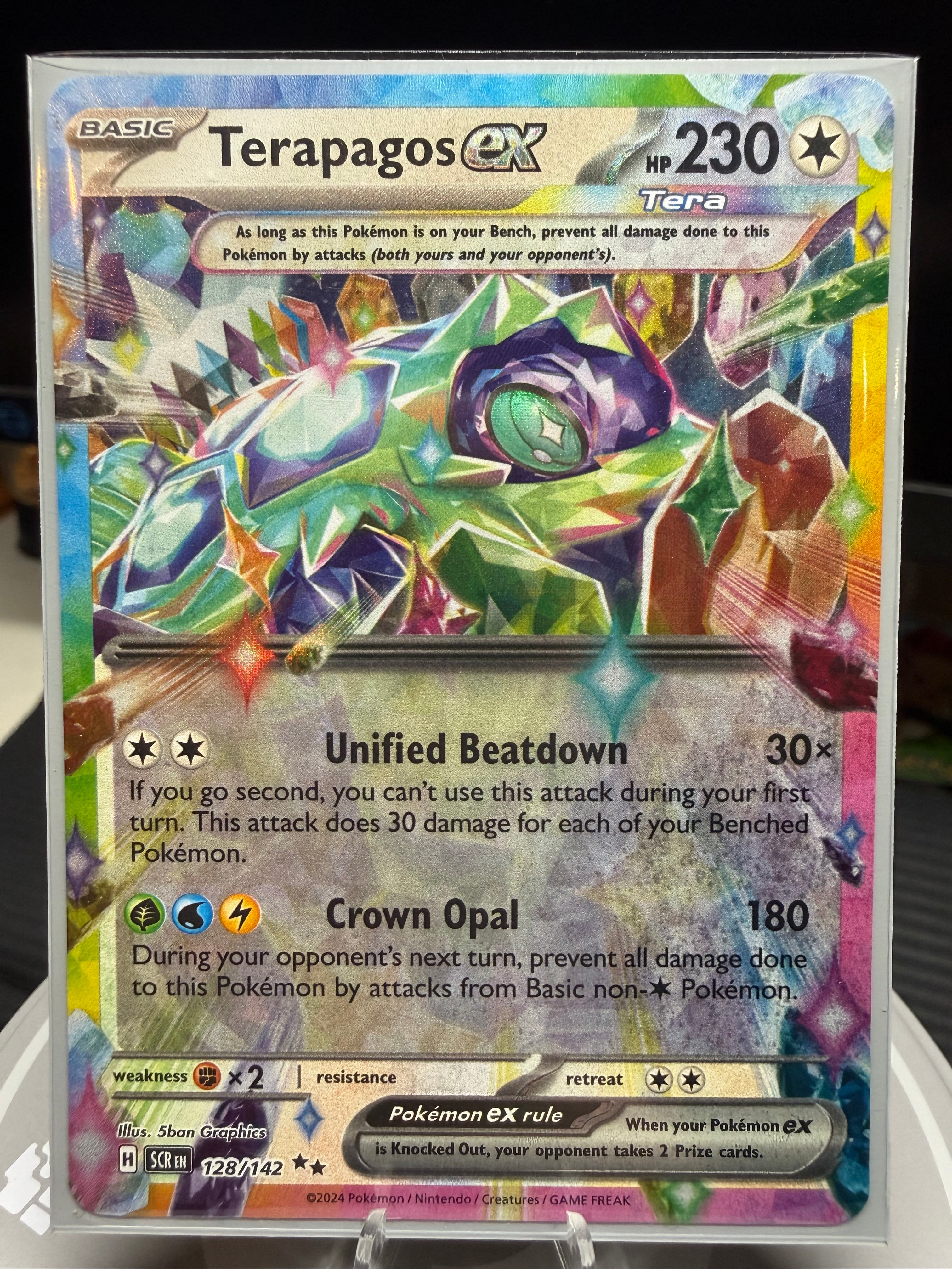 Terapagos ex - 128/142 - Double Rare - Stellar Crown