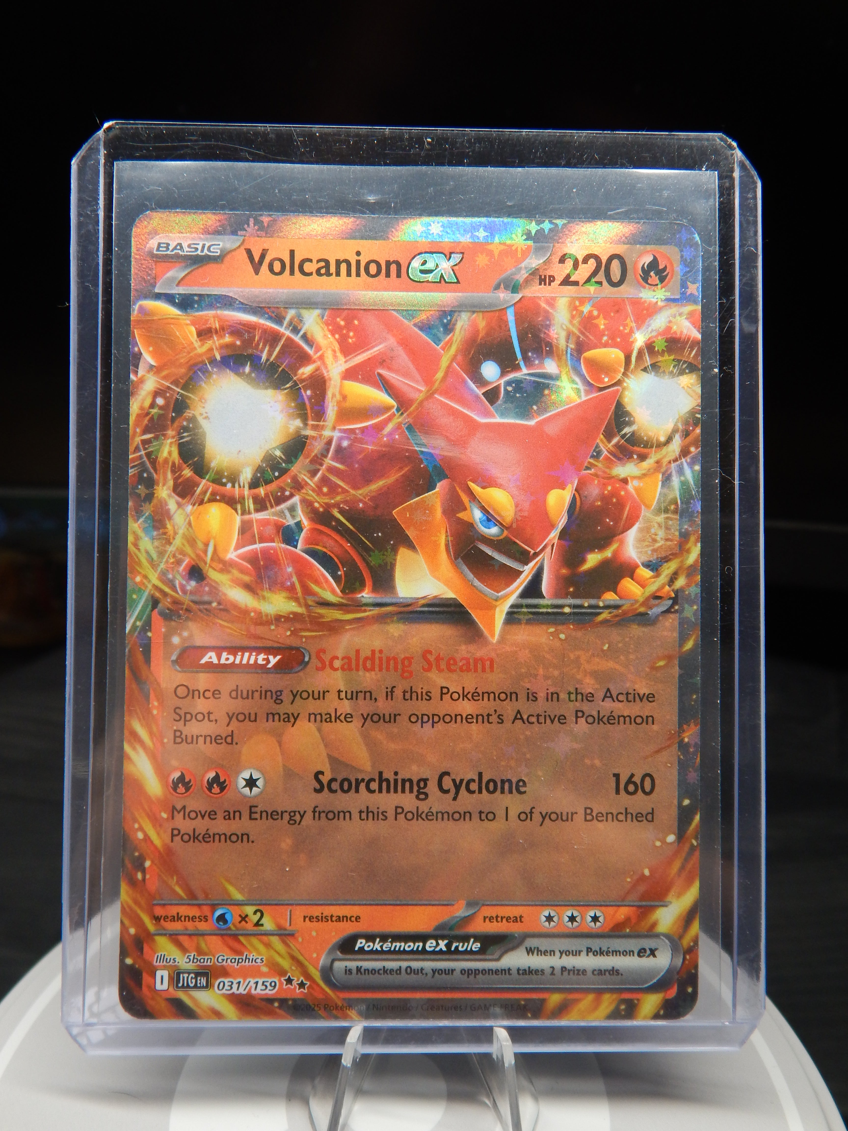 Volcanion ex 031/159 Double Rare Journey Together Pokemon