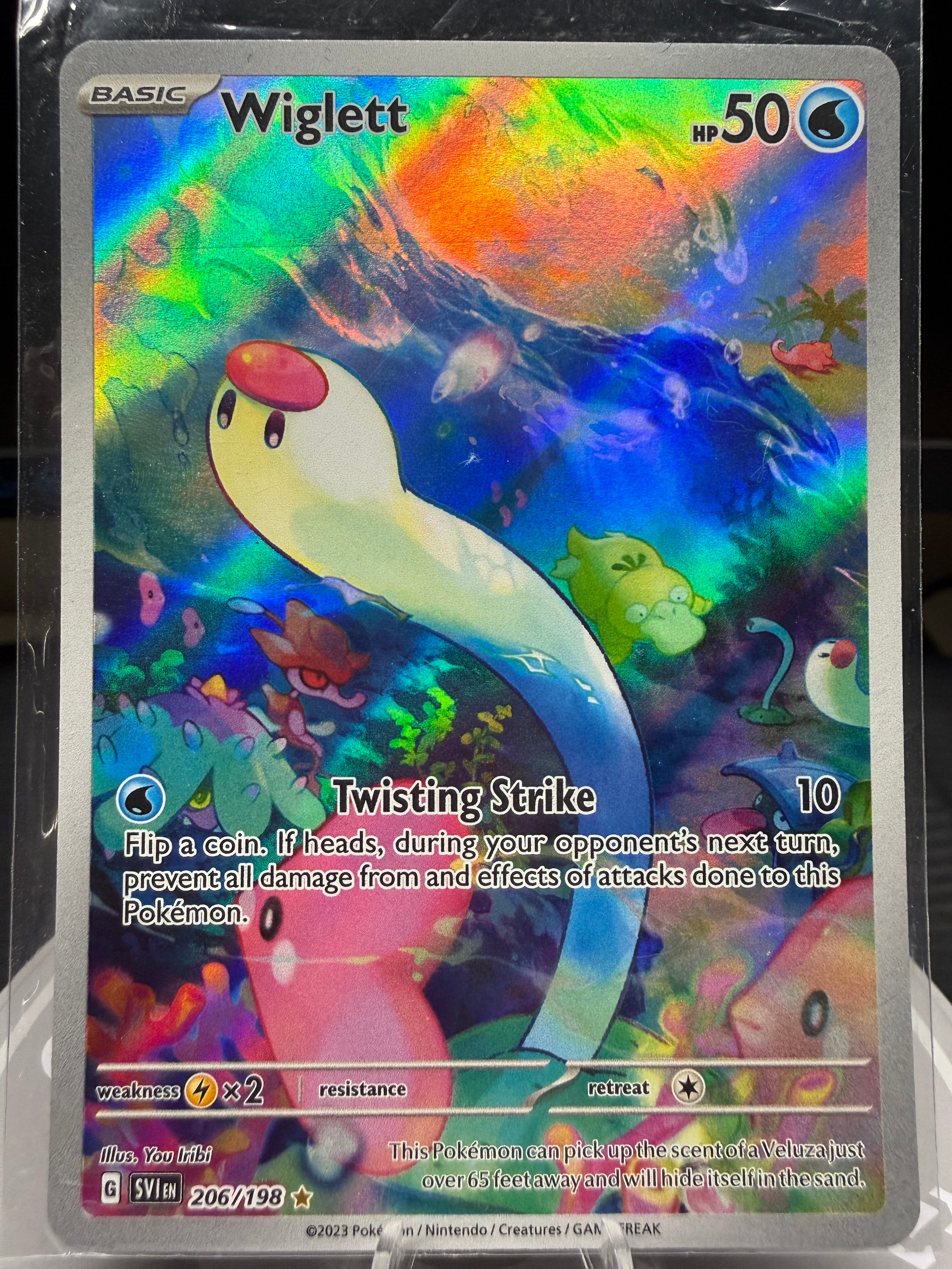 Wiglett - 206/198 - Illustration Rare - Scarlet & Violet