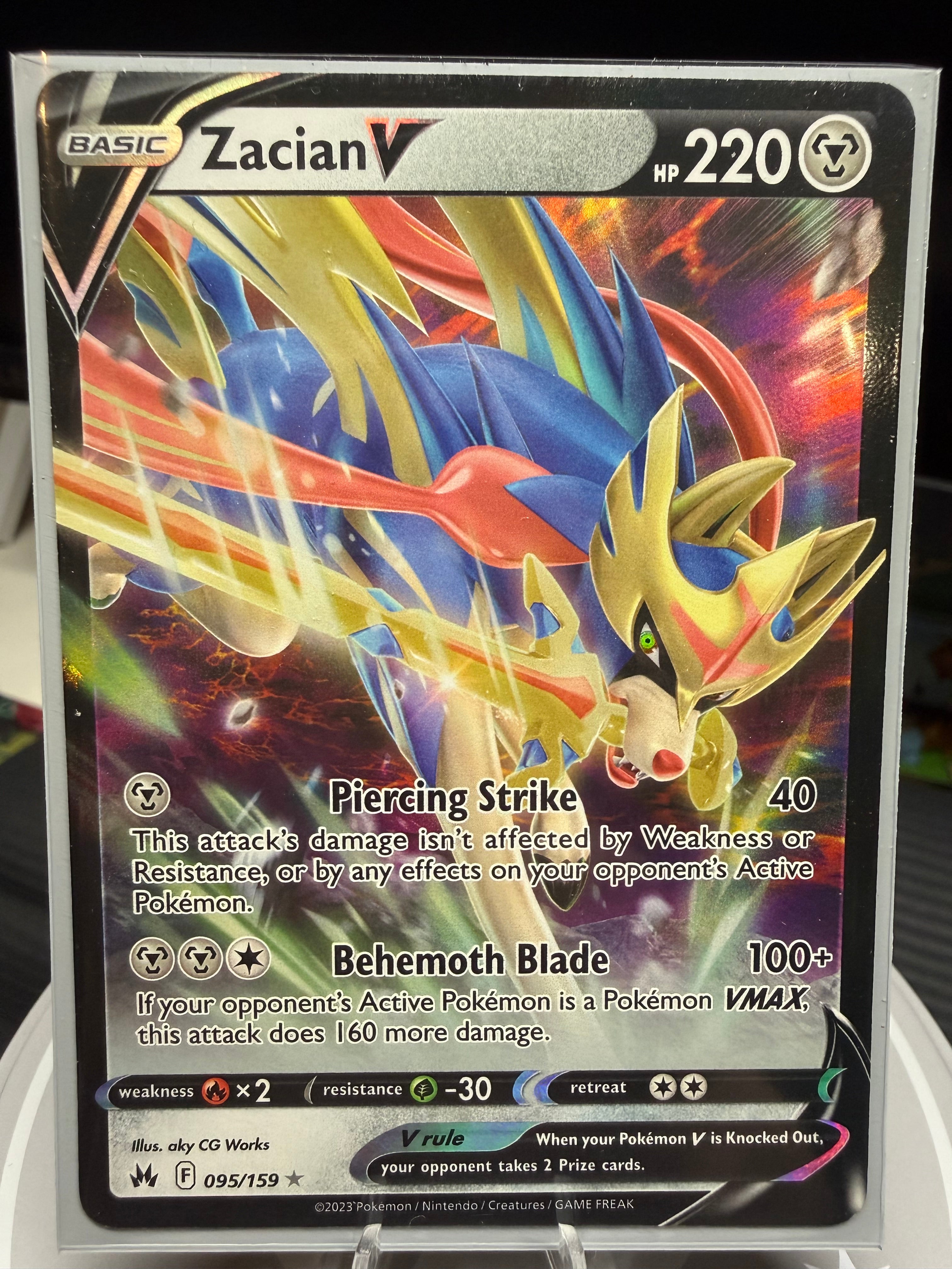 Zacian V - 095/159 - Ultra Rare - Crown Zenith
